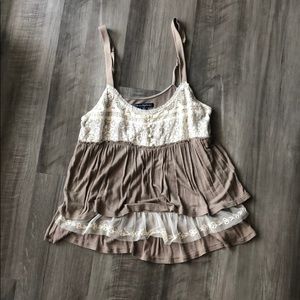 Brown American Eagle tank top size M